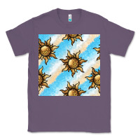 Lavender leopard sun seamless pattern Classic Tee - BundleAndBundleShop
