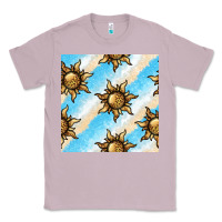Lilac leopard sun seamless pattern Classic Tee - BundleAndBundleShop