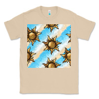Mushroom leopard sun seamless pattern Classic Tee - BundleAndBundleShop