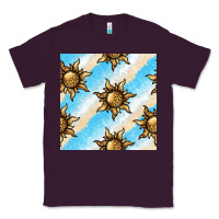 Plum leopard sun seamless pattern Classic Tee - BundleAndBundleShop