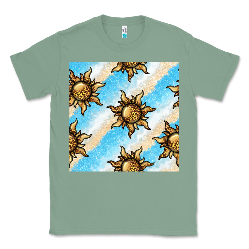 Leopard Sun Seamless Pattern Classic Tee by BundleAndBundleShop | Teevron