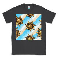 Smoke leopard sun seamless pattern Classic Tee - BundleAndBundleShop