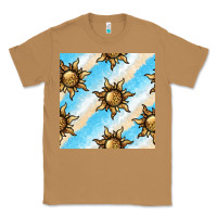 Toasted Coconut leopard sun seamless pattern Classic Tee - BundleAndBundleShop
