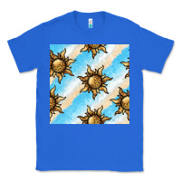 True Royal leopard sun seamless pattern Classic Tee - BundleAndBundleShop