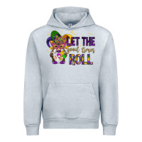 Heather Grey Let the good times roll with gnome Urban Hoodie - HowdyJamesFarm