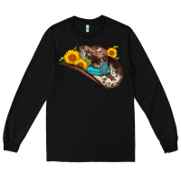 Black cowboy hat Long Sleeve Tee - AdoDesignShop