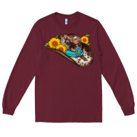 Burgundy cowboy hat Long Sleeve Tee - AdoDesignShop