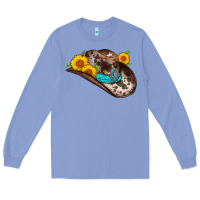 Colony Blue cowboy hat Long Sleeve Tee - AdoDesignShop