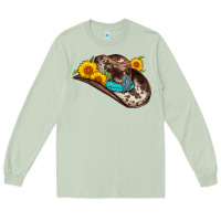 Matcha cowboy hat Long Sleeve Tee - AdoDesignShop