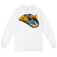 White cowboy hat Long Sleeve Tee - AdoDesignShop