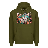 Army Green Baseball Mom Premium Hoodie - Bettercallsaul