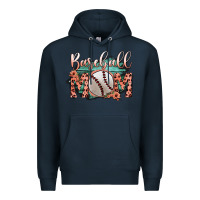 Navy Baseball Mom Premium Hoodie - Bettercallsaul