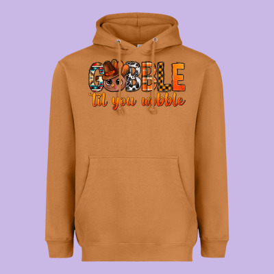 Gobble Til You Wobble Bbs Heavyweight Hoodie Designed By Bundleandbundleshop