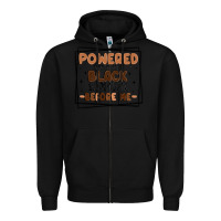 Black powered by the black women before me Zipper Hoodie - MaliasSmallBusiness