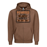 Chestnut powered by the black women before me Zipper Hoodie - MaliasSmallBusiness