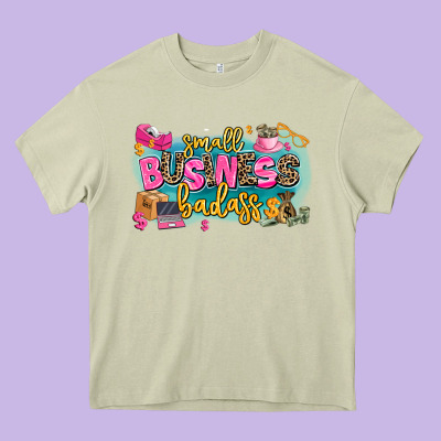 Small Business Badass Heavy Core Tee Designed By Maliassmallbusiness