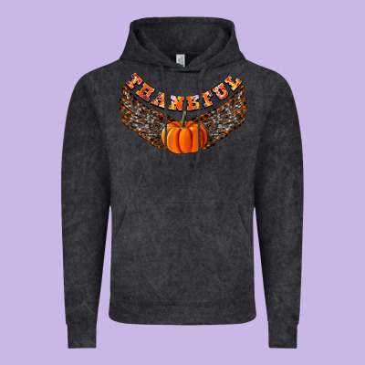 Thankful Vintage Hoodie Designed By Cowhidedigitalart