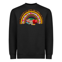 Black back to school rainbow Heavyweight Sweatshirt - AdoDesignShop