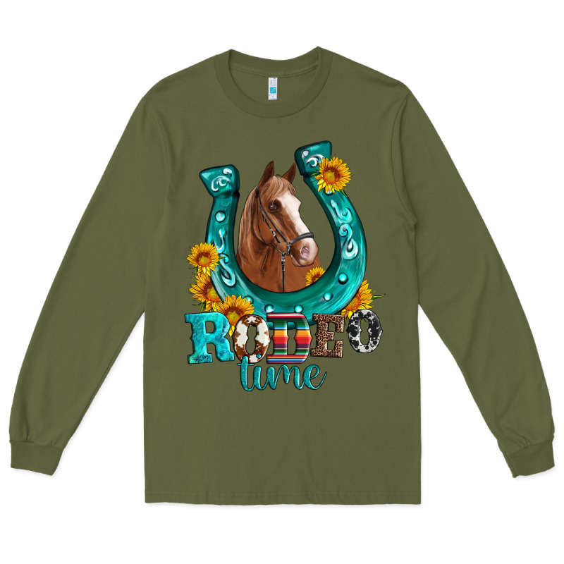 Horseshoe Rodeo Time Long Sleeve Tee by Artiststas | Teevron