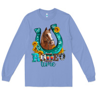 Colony Blue horseshoe rodeo time Long Sleeve Tee - Artiststas