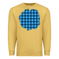 Antique Gold Winter Tartan Patch Premium Sweatshirt - BundleAndBundleShop