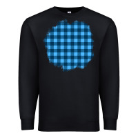 Black Winter Tartan Patch Premium Sweatshirt - BundleAndBundleShop