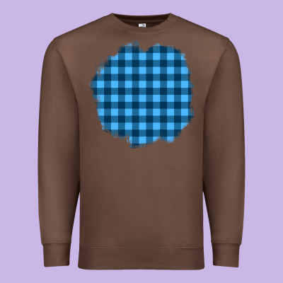 Winter Tartan Patch Premium Sweatshirt Designed By Bundleandbundleshop