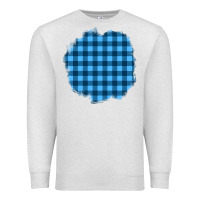 Oatmeal Heather Winter Tartan Patch Premium Sweatshirt - BundleAndBundleShop