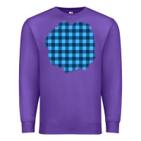 Purple Winter Tartan Patch Premium Sweatshirt - BundleAndBundleShop