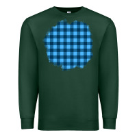 Sports Green Winter Tartan Patch Premium Sweatshirt - BundleAndBundleShop