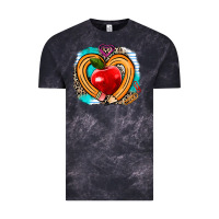 Cloud Black teacher heart pen Vintage Tee - AdoDesignShop