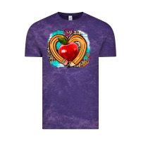 Cloud Purple teacher heart pen Vintage Tee - AdoDesignShop