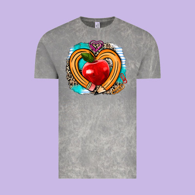 Teacher Heart Pen Vintage Tee Designed By Adodesignshop