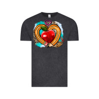 Vintage Black teacher heart pen Vintage Tee - AdoDesignShop