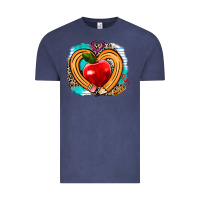 Vintage Denim teacher heart pen Vintage Tee - AdoDesignShop