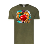 Vintage Olive teacher heart pen Vintage Tee - AdoDesignShop