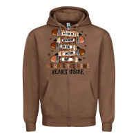 Chestnut we have the same heart inside Zipper Hoodie - MaliasSmallBusiness