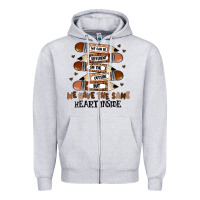 Heather Grey we have the same heart inside Zipper Hoodie - MaliasSmallBusiness