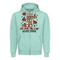 Seafoam we have the same heart inside Zipper Hoodie - MaliasSmallBusiness