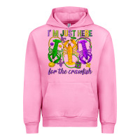 Fuchsia Pink I'm just here for the Crawfish Urban Hoodie - HowdyJamesFarm
