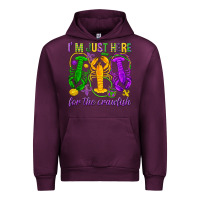 Mauve Wine I'm just here for the Crawfish Urban Hoodie - HowdyJamesFarm