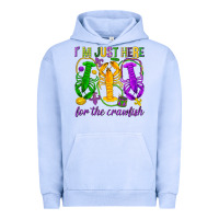 Pigment Grape Ice I'm just here for the Crawfish Urban Hoodie - HowdyJamesFarm