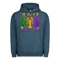 Pigment Midnight Navy I'm just here for the Crawfish Urban Hoodie - HowdyJamesFarm