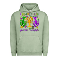 Pigment Oil Green I'm just here for the Crawfish Urban Hoodie - HowdyJamesFarm
