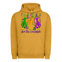 Pigment Peanut Butter I'm just here for the Crawfish Urban Hoodie - HowdyJamesFarm