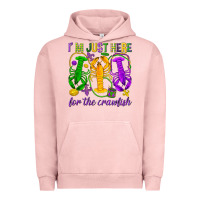 Pigment Salmon I'm just here for the Crawfish Urban Hoodie - HowdyJamesFarm