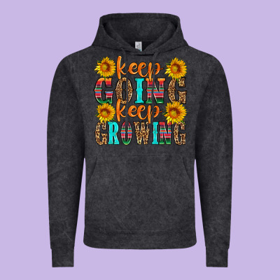 Keep Going Keep Growing Vintage Hoodie Designed By Hra Design Shop