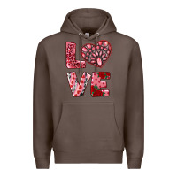 Coffee love  with pink gemstone Premium Hoodie - RanaPortraitStore