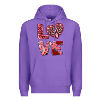 Purple love  with pink gemstone Premium Hoodie - RanaPortraitStore