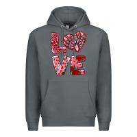 Rock love  with pink gemstone Premium Hoodie - RanaPortraitStore